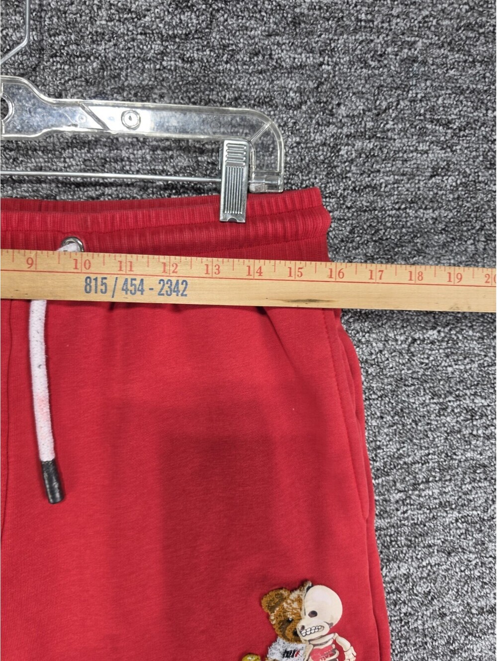 MILLION 400 Men's Red Fleece Jogger Sweatpants Embroidered Pockets XL - Picture 10 of 16
